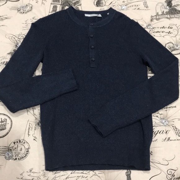 VINCE Ribbed Henley - Picture 3 of 7